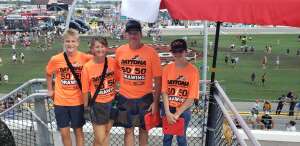 Jacobs Family  attended Coke Zero Sugar 400 - NASCAR Cup Series at Daytona International Speedway on Aug 28th 2021 via VetTix 