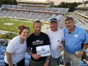 Rick attended North Carolina Tar Heels vs. Georgia State Panthers - NCAA Football ** First Responder Appreciation Night ** on Sep 11th 2021 via VetTix 