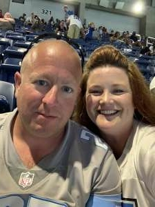 Jolene Hardesty attended Detroit Lions vs. Indianapolis Colts - NFL Preseason on Aug 27th 2021 via VetTix 