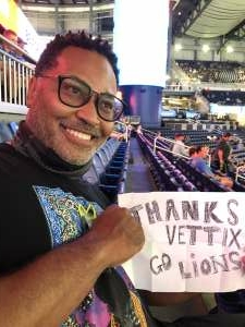 Randal Wyatt attended Detroit Lions vs. Indianapolis Colts - NFL Preseason on Aug 27th 2021 via VetTix 