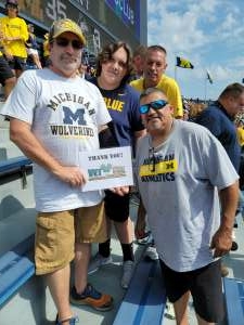 Russ Maxwell  attended University of Michigan Wolverines vs. Northern Illinois University - NCAA Football on Sep 18th 2021 via VetTix 