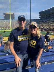 Chaplain Greg and Sue attended University of Michigan Wolverines vs. Northern Illinois University - NCAA Football on Sep 18th 2021 via VetTix 