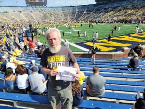 Chris attended University of Michigan Wolverines vs. Northern Illinois University - NCAA Football on Sep 18th 2021 via VetTix 