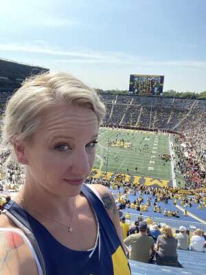 Darra Perez attended University of Michigan Wolverines vs. Northern Illinois University - NCAA Football on Sep 18th 2021 via VetTix 