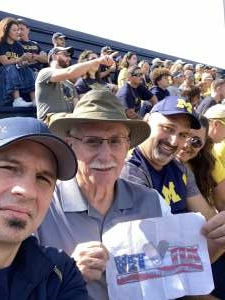 Joe Newcomb attended University of Michigan Wolverines vs. Northern Illinois University - NCAA Football on Sep 18th 2021 via VetTix 