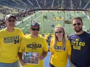 Jerry attended University of Michigan Wolverines vs. Northern Illinois University - NCAA Football on Sep 18th 2021 via VetTix 