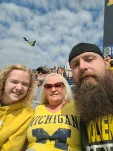 Kyle Barrett attended University of Michigan Wolverines vs. Northern Illinois University - NCAA Football on Sep 18th 2021 via VetTix 