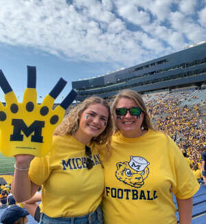 Tina Farris attended University of Michigan Wolverines vs. Northern Illinois University - NCAA Football on Sep 18th 2021 via VetTix 