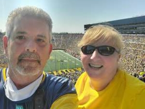Kevin & Shelly Ackley attended University of Michigan Wolverines vs. Northern Illinois University - NCAA Football on Sep 18th 2021 via VetTix 