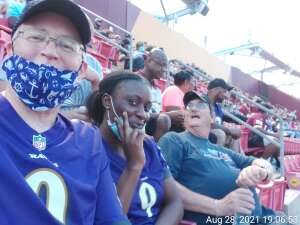 Keith attended Washington Football Team vs. Baltimore Ravens - NFL on Aug 28th 2021 via VetTix 