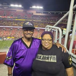 Denise Gholson  attended Washington Football Team vs. Baltimore Ravens - NFL on Aug 28th 2021 via VetTix 