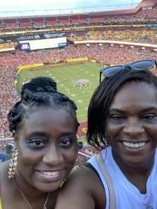 Katrina attended Washington Football Team vs. Baltimore Ravens - NFL on Aug 28th 2021 via VetTix 