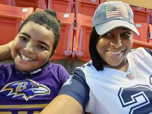 Tasha  attended Washington Football Team vs. Baltimore Ravens - NFL on Aug 28th 2021 via VetTix 