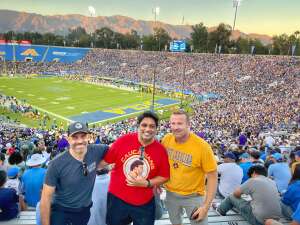Chris Lowe ðŸ¤™ attended UCLA Bruins vs. LSU - NCAA Football on Sep 4th 2021 via VetTix 