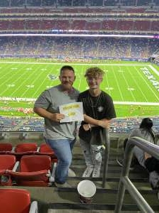 Jonathan Travis attended Houston Texans vs. Tampa Bay Buccaneers - NFL on Aug 28th 2021 via VetTix 
