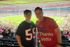 David  attended Houston Texans vs. Tampa Bay Buccaneers - NFL on Aug 28th 2021 via VetTix 