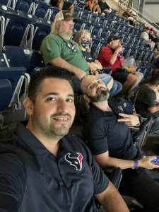 SGT Vega from Houston attended Houston Texans vs. Tampa Bay Buccaneers - NFL on Aug 28th 2021 via VetTix 