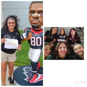 Maria attended Houston Texans vs. Tampa Bay Buccaneers - NFL on Aug 28th 2021 via VetTix 