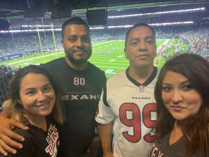 Luis  attended Houston Texans vs. Tampa Bay Buccaneers - NFL on Aug 28th 2021 via VetTix 