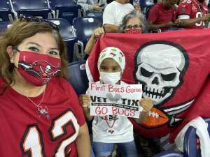 Smitherman Family attended Houston Texans vs. Tampa Bay Buccaneers - NFL on Aug 28th 2021 via VetTix 
