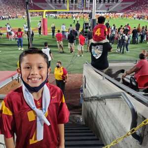 Esteban  attended USC Trojans vs. Stanford Cardinal - NCAA Football on Sep 11th 2021 via VetTix 