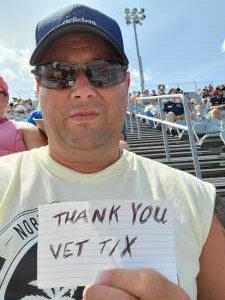 Heath Phillips  attended Cookout Southern 500 - NASCAR Cup Series - Doubleheader on Sep 5th 2021 via VetTix 
