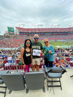Archie, Nancy and Nattie attended University of South Florida Bulls vs. Florida Gators - NCAA Football on Sep 11th 2021 via VetTix 