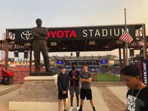 LaDonna attended FC Dallas vs. San Jose Earthquakes - MLS - Military and 1st Responder Appreciation Game (see Notes) on Sep 11th 2021 via VetTix 