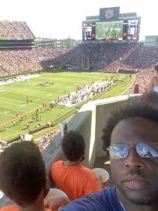 Kenneth Reeves attended Auburn University Tigers vs. Georgia State Panthers - Homecoming - NCAA Football on Sep 25th 2021 via VetTix 