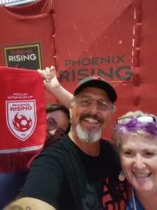 James attended Phoenix Rising FC vs. Orange County SC on Sep 18th 2021 via VetTix 