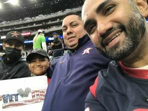 Jorge attended Houston Texans vs. New York Jets - NFL on Nov 28th 2021 via VetTix 