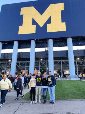 cboudreaux2121 attended University of Michigan Wolverines vs. Rutgers Scarlet Knights - NCAA Football on Sep 25th 2021 via VetTix 