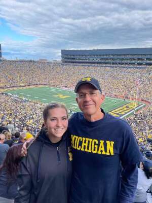 Dave attended University of Michigan Wolverines vs. Rutgers Scarlet Knights - NCAA Football on Sep 25th 2021 via VetTix 