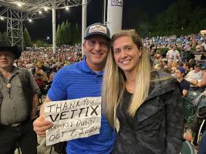 Justin and Emily  attended Brooks & Dunn Reboot 2021 Tour on Oct 7th 2021 via VetTix 