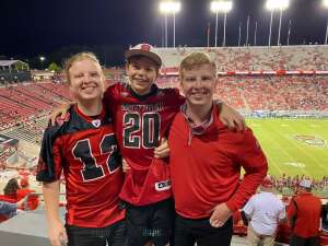 Brian from Holly Springs attended NC State Wolfpack vs. Furman Paladins - NCAA Football on Sep 18th 2021 via VetTix 