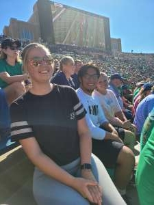 Barry M attended Notre Dame Fighting Irish vs. Purdue Boilermakers - NCAA Football on Sep 18th 2021 via VetTix 
