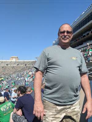 Terry attended Notre Dame Fighting Irish vs. Purdue Boilermakers - NCAA Football on Sep 18th 2021 via VetTix 