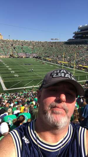 Alfred attended Notre Dame Fighting Irish vs. Purdue Boilermakers - NCAA Football on Sep 18th 2021 via VetTix 