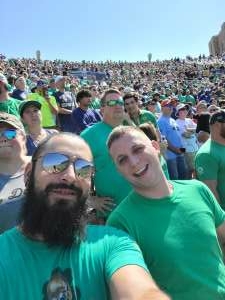 David attended Notre Dame Fighting Irish vs. Purdue Boilermakers - NCAA Football on Sep 18th 2021 via VetTix 