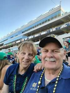 Dan Greenawalt  attended Notre Dame Fighting Irish vs. Purdue Boilermakers - NCAA Football on Sep 18th 2021 via VetTix 