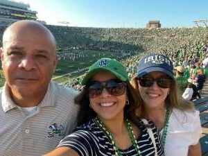 Guillermo MO attended Notre Dame Fighting Irish vs. Purdue Boilermakers - NCAA Football on Sep 18th 2021 via VetTix 