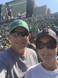 Andy E attended Notre Dame Fighting Irish vs. Purdue Boilermakers - NCAA Football on Sep 18th 2021 via VetTix 