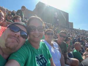 Mike C attended Notre Dame Fighting Irish vs. Purdue Boilermakers - NCAA Football on Sep 18th 2021 via VetTix 