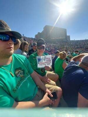 Kevin Somers  attended Notre Dame Fighting Irish vs. Purdue Boilermakers - NCAA Football on Sep 18th 2021 via VetTix 