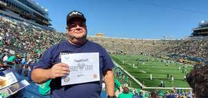Greg Hamil attended Notre Dame Fighting Irish vs. Purdue Boilermakers - NCAA Football on Sep 18th 2021 via VetTix 
