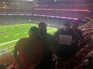 Joe Gloria  attended Houston Texans vs. Carolina Panthers - NFL on Sep 23rd 2021 via VetTix 