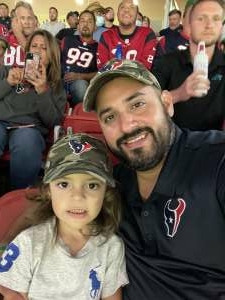 Alfonso Vega attended Houston Texans vs. Carolina Panthers - NFL on Sep 23rd 2021 via VetTix 