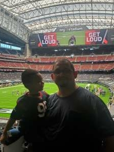 Chris Martinez attended Houston Texans vs. Carolina Panthers - NFL on Sep 23rd 2021 via VetTix 