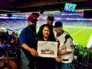 Houston Texans Football attended Houston Texans vs. Carolina Panthers - NFL on Sep 23rd 2021 via VetTix 