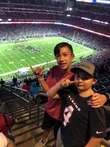 Ana attended Houston Texans vs. Carolina Panthers - NFL on Sep 23rd 2021 via VetTix 